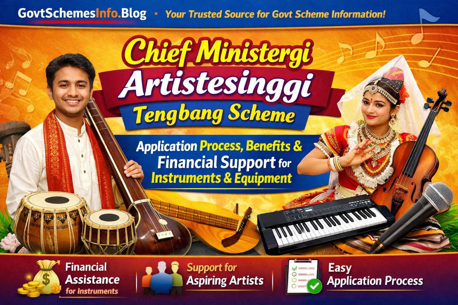 Chief Ministergi Artistesinggi Tengbang (CMAT) Scheme: Application Process, Benefits & Financial Support for Instruments and Equipment